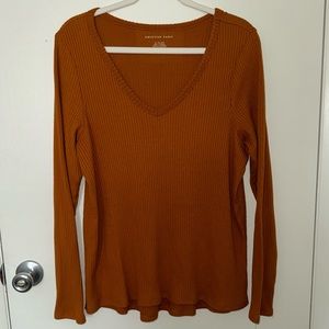 American Eagle Rust Orange Sweater - XL